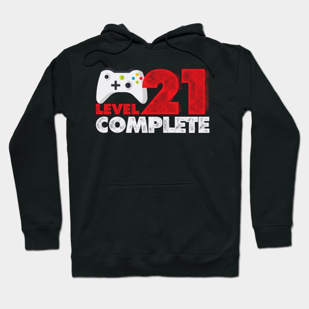 21st Birthday Gift Level 21 Complete Hoodie by smartrocket